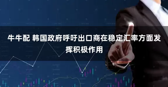 牛牛配 韩国政府呼吁出口商在稳定汇率方面发挥积极作用