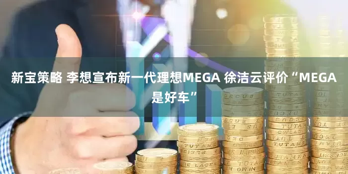 新宝策略 李想宣布新一代理想MEGA 徐洁云评价“MEGA是好车”